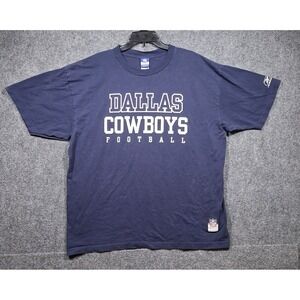 Reebok NFL Mens T Shirt Dallas Cowboys‎ White Graphic Short Sleeve Crew Neck XL